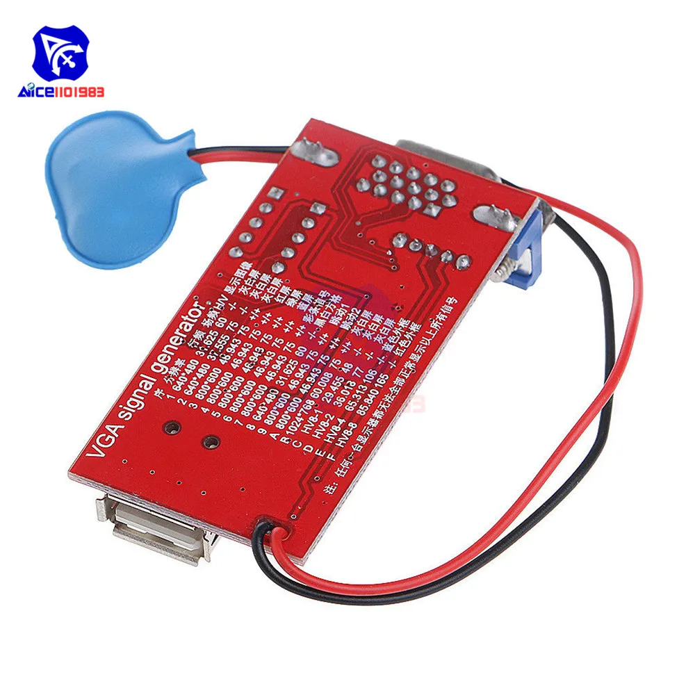 Тестер сигнала VGA diymore 15 сигналов на выходе|uk usb|usb b |