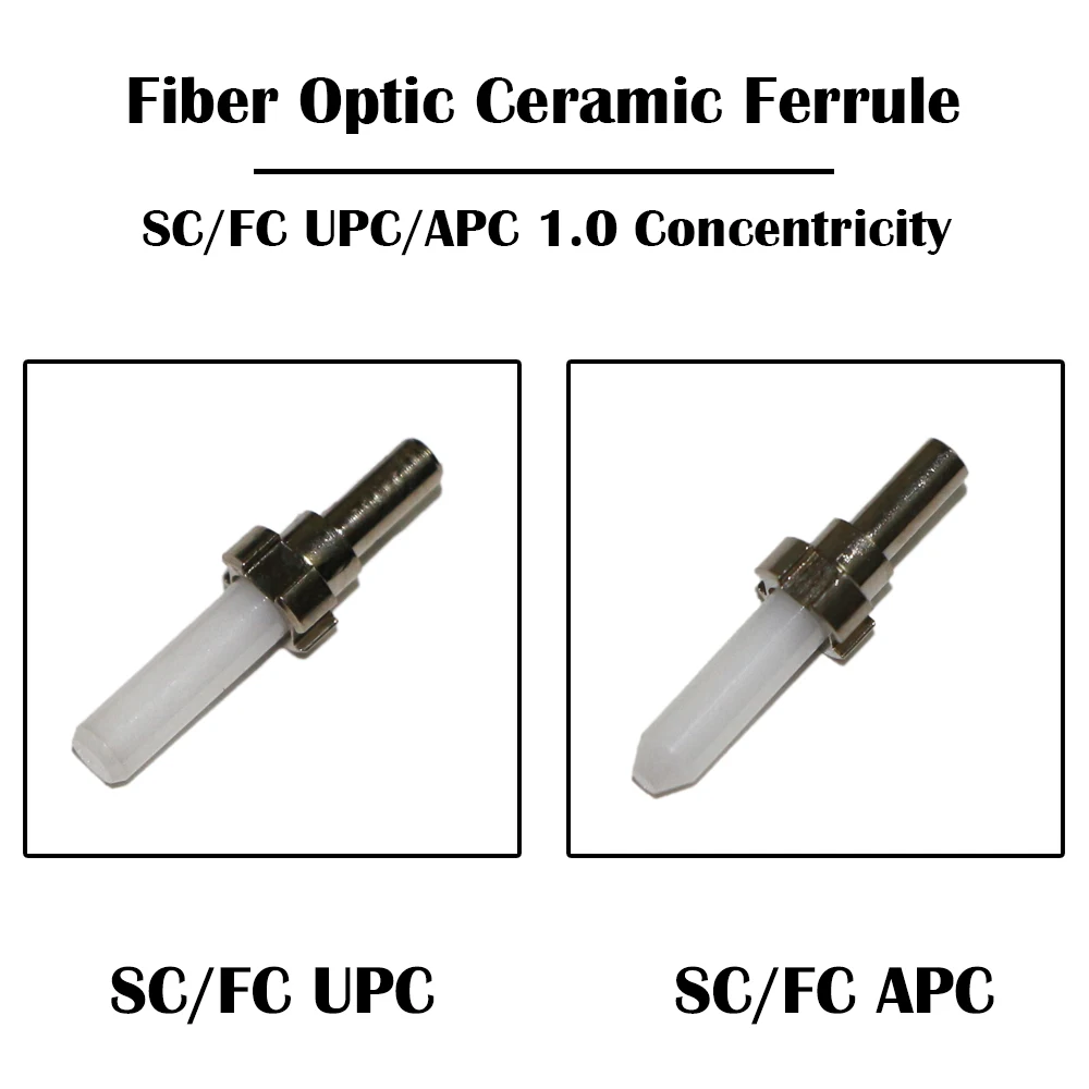100 шт. SC/FC UPC/APC Волоконно оптический керамический наконечник 2 5 мм FTTH Ethernet сетевой хвост ручки