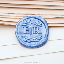 Заказная Свадебная печать с инициалами, заказной венок восковой печати комплект печатей, персонализированные свадебные приглашения уплотнения, свадебный подарок