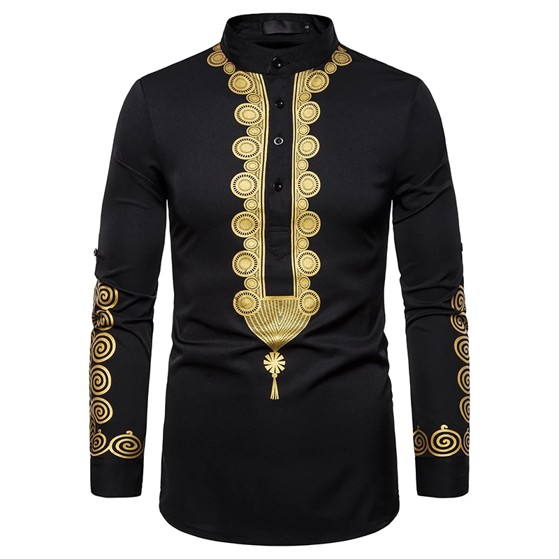 PUIMENTIUA Fashion Men African Style Tee Shirts Sweatshirt Casual Men Long-sleeve Pullover Hot Stamping Soft Loose T-Shirt Male PUIMENTIUA Fashion Men African Style Tee Shirts Sweatshirt Casual Men Long-sleeve Pullover Hot Stamping Soft Loose T-Shirt Male
