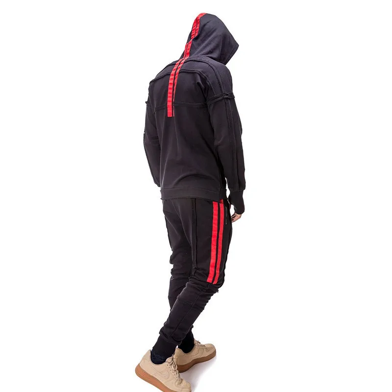 new sporting suit Men Hoodies Sets Mens Gyms Sportswear Jogger Male tracksuit suit Hip hop Hoodie+Sweatpants