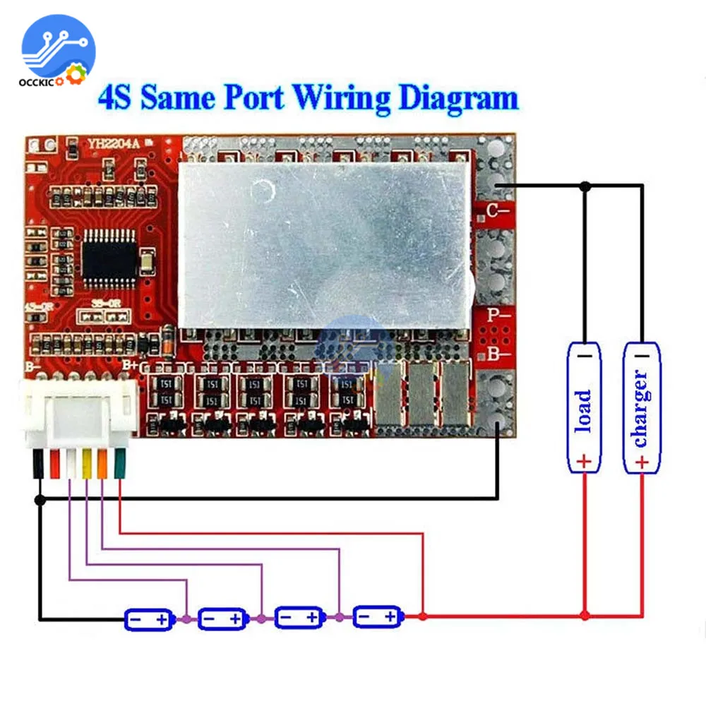 BMS 4S 50A 3 2 V Lifepo4 Защита аккумулятора Bord с балансировочным эквалайзером для батареи