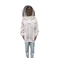 Beekeeping suit Bee clothes Beekeeping coat special Beekeeping tools thickening Three layer ne twork Breathable half body suit 1