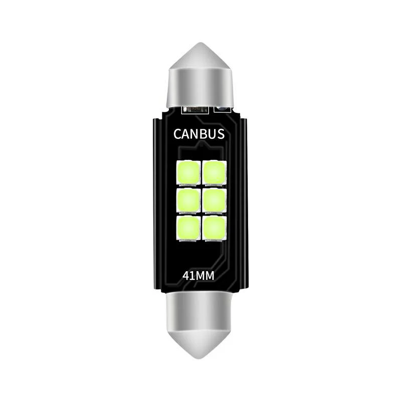 Автомобильная светодиодная лампа Canbus 3030 6SMD 2 шт./лот C5W фестон 12 24 В габаритная для