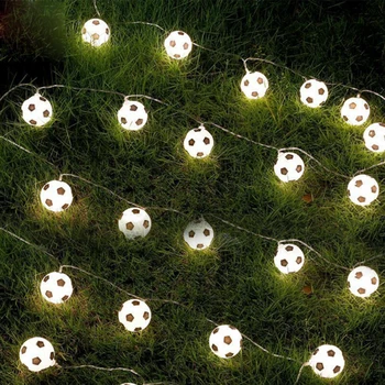 Usb/Batterij Aangedreven Led Voetbal Ballen String Light Fairy Voetbal Guirlande Licht Voor Thuis Slaapkamer Thema Party Xmas Decoratie