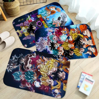 

40*60 CM Cartoon Dragon Ball Z Doormat Floor Mat Anime Carpet Rug Office Kitchen Non-slip Bathroom Absorbent Mat
