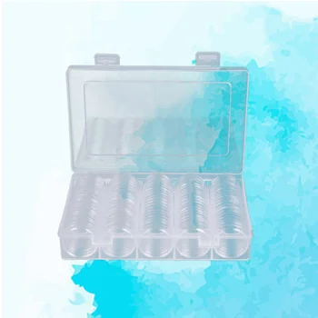 

100pcs Coin Storage Case Plastic Coin Capsules Coin Organizer for Commemorative Coins Antique Coin Medals