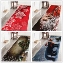 Christmas rug home bedroom door long anti-slip floor mat carpet area rugs for home living room carpet kids bedroom faux fur rug