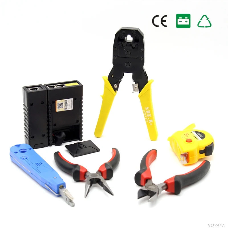 

NOYAFA NF-1506 15-in-1 Network Installation Tool Kit LAN cable Tester RJ45 RJ11 Crimper 110 Punch Down Stripper