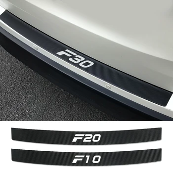 

For BMW F10 5 Series F01 F02 F07 F11 F12 F13 F15 F16 F17 F18 F20 F24 F25 Accessories Carbon Car Rear Bumper Trunk Guard Sticker