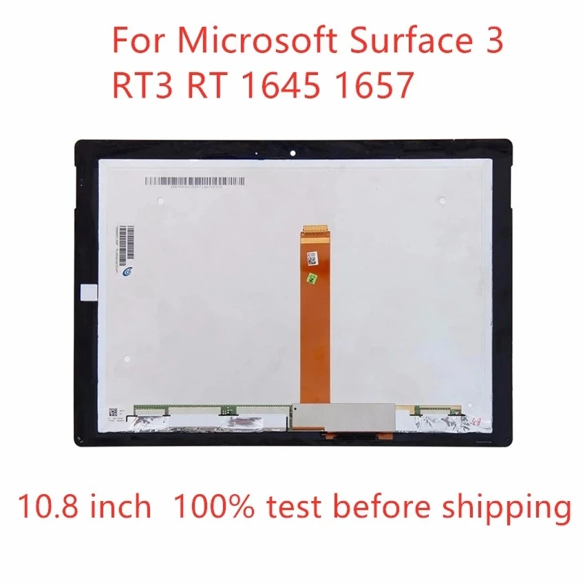 

Бесплатная доставка 10,8 ''для Microsoft Surface 3 RT3 1645 1657 ЖК-дисплей сенсорный экран дигитайзер панель в сборе Замена