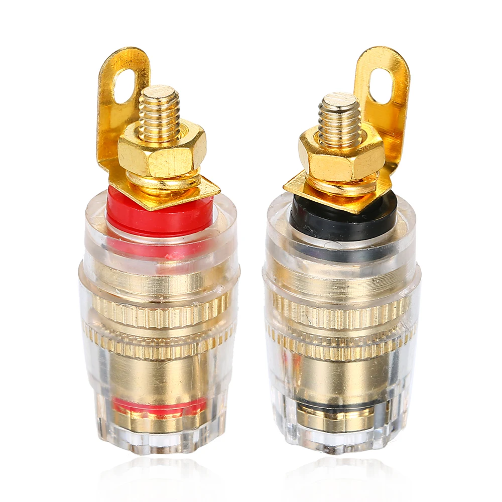 

10Pcs 4mm Binding Post Plated Banana Plug Pin Socket Connector Terminal Binding Post for Amplifier Loudspeaker dedicated A1S3