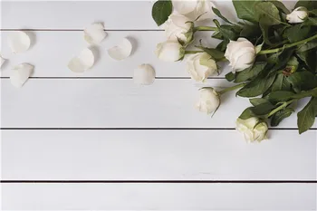 

SHENGYONGBAO Vinyl Custom Photography Backdrops Props Flower and Wood planks theme Photo Studio Background 20027-08