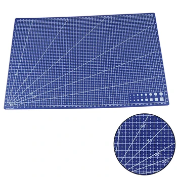 

1Pcs 45cm x30cm A3 Pvc Rectangular Cutting Mat Grid Line Tool Plastic New
