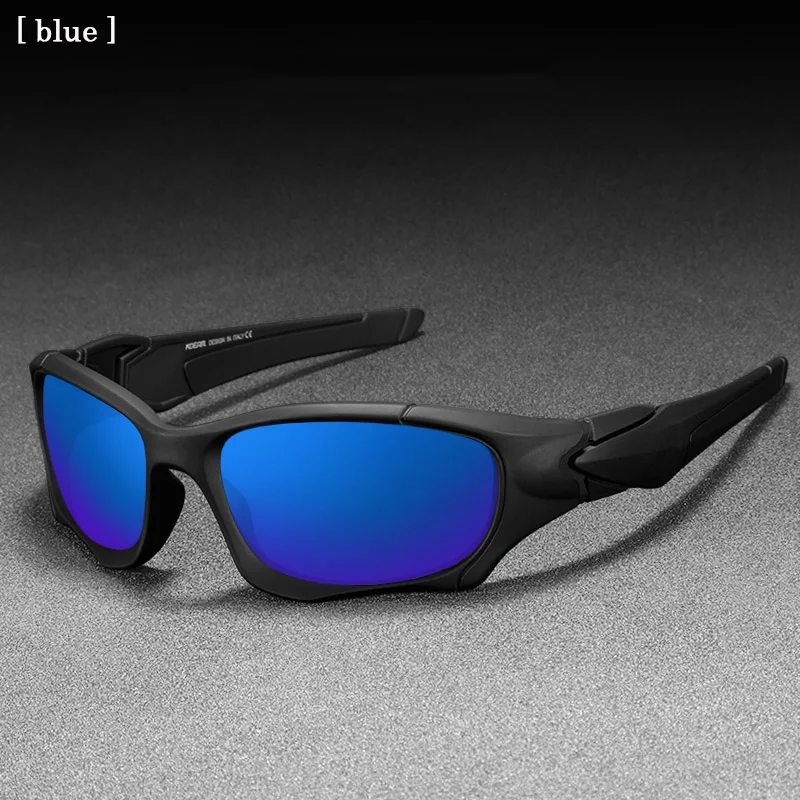 blue Лучшие Поляризованные спортивные солнцезащитные очки для верховой езды лыжные очки для пересеченной местности лыжные очки УФ очки для верховой езды - Цвет: blue