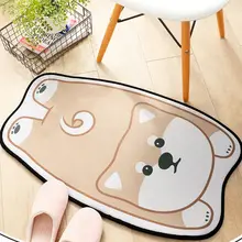 50x80 см милый мультяшный животный узор Коврик для прихожей мягкий Противоскользящий коврик для двери гостиной кухни ванной двери пола