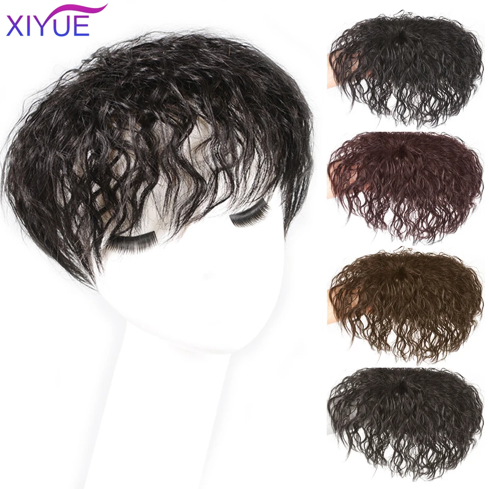 XIYUE Bangs Hair 3D Air Hair Bangs Fringe Clip In Bangs Hair Extensions Wigs Hair Pieces Bangs Toupees Toppers For Hair Loss