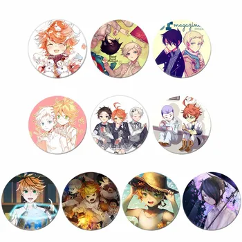

Anime Badge The Promised Neverland Badge Yakusoku Figure Badge Bag Tie Badge Brooch Pin