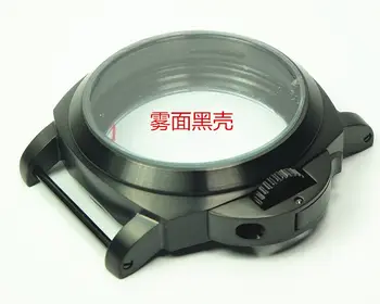 

Stainless Steel Pam 111/005 Watch Case for ST36/ETA 6497 Silver and Black Color