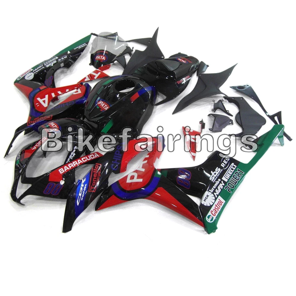 Fairings For Honda CBR600RR F5 2007 2008 07 08 ABS Injection Plastic Motorcycle Cowlings Red Green and Black Body Frames New | Автомобили