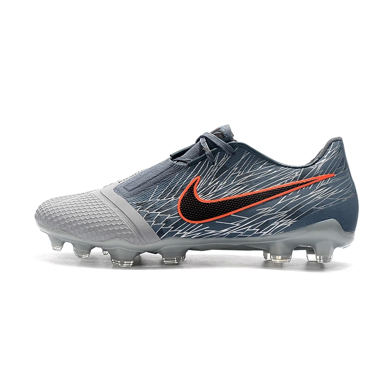 Nike Phantom VNM Elite FG трикотажные кроссовки Для мужчин Бутсы Эластичная лента Спорт на открытом воздухе Газон Venom Футбол бутсы носок; плоская подошва; - Цвет: Многоцветный