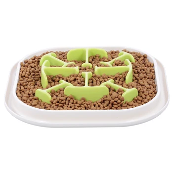 

Hot Pet Dog Bowl Healthy Soft Rubber Slow Food Feeder Anti Choke travel bowl for Cat dog Food feeding Dog Food Bowl