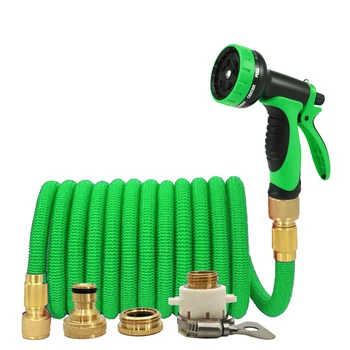 

High-Pressure Telescopic Hose Garden Drip Irrigation Hose Magic Car Wash Hose With Multifunctional Water Gun Car Washer