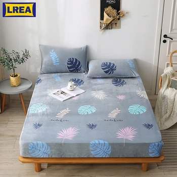 

LREA 1pc sheet 100% Polyester material 9.8inches height Home Textile Clad sheets soft for bedding