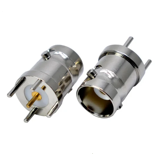 Adattatori Per Connettori Per Telaio Diritto A Saldare Centrale Femmina Bnc A 4 Pin Con Montaggio Su Pcb Da 2 Pezzi