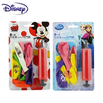 

Disney Mickey Frozen 8Pcs Birthday Balloons 25cm 2.6g Latex Helium Balloon Thickening Party Balloon Party Child Toy Ballons