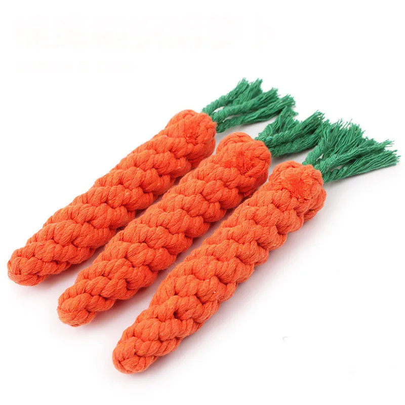 1 шт. милые Морковные формы связанные веревки игрушки для собак жевательные игрушки для кошек безопасные собаки молярные кусающие игровые товары Аксессуары для собак