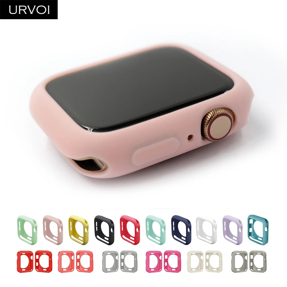 URVOI Обложка для apple watch 6 SE 5 4 3 2 1 чехол наручных часов iwatch бампер 38 42 40 44 мм ТПУ
