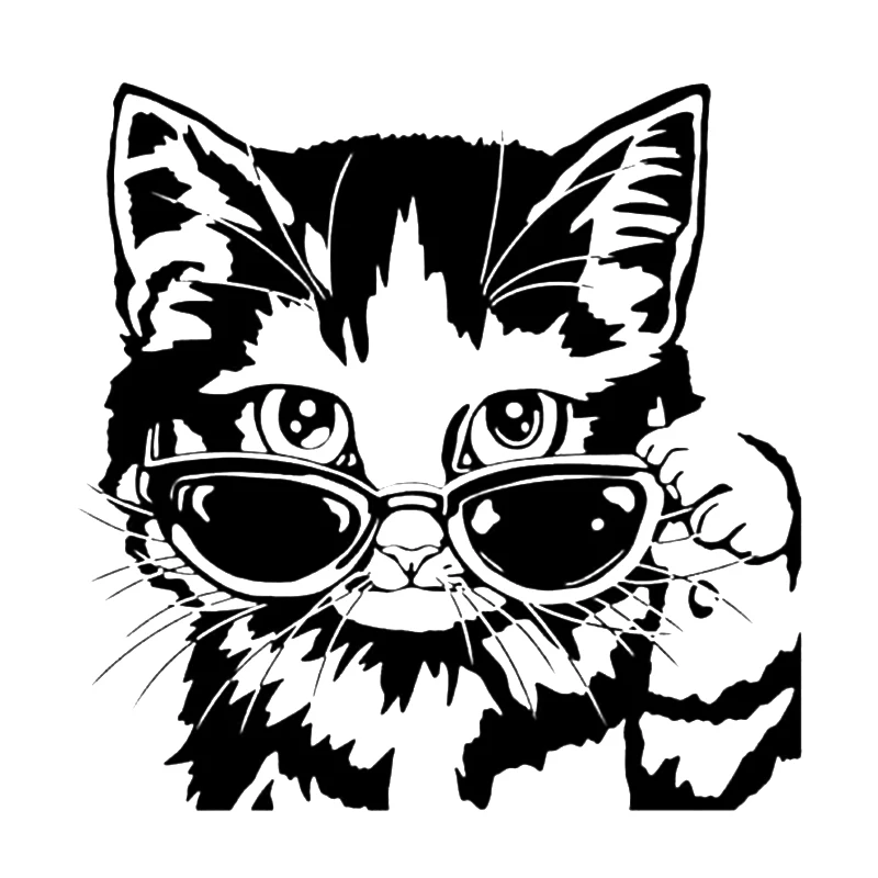 

18*17.6cm Cat Peeking Vinyl Car Decal Stickerr Funny Personality Stickers Motorcycle SUVs Bumper Laptop Car Styling