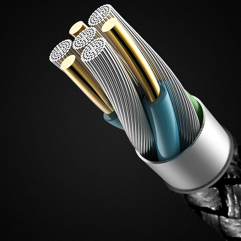 USB кабель 2.4A нейлон Быстрая зарядка USB кабель для передачи данных для samsung Xiaomi LG планшет Android мобильный телефон usb зарядный шнур