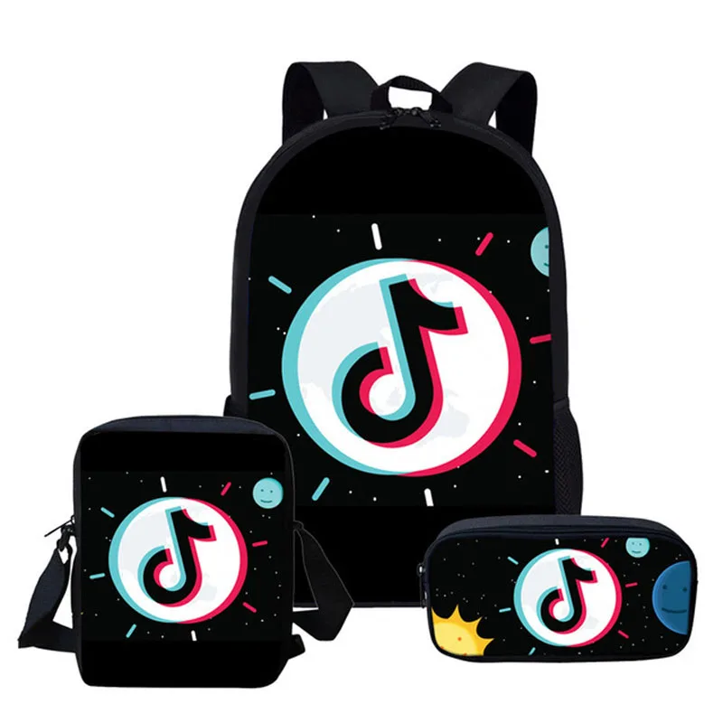 Print Popular 3D Music Note Backpack Fashion Student Schoolbags Boy Gilr Bagpack Mochila Escolar Knapsack Women Travel Bookbag2 | Багаж и