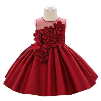 

Summer Baby Girls Dress Christening Infant 1st Year Birthday Party Dress For Baby Girls Elegant Princess Dress Children Clothes