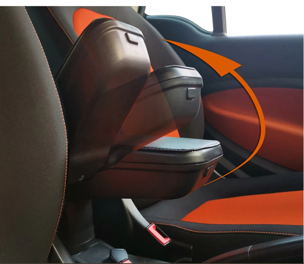 Автомобильный кожаный подлокотник Stotage Box Контейнер подстаканник для Smart 451 453 fortwo forfour аксессуары для салона автомобиля