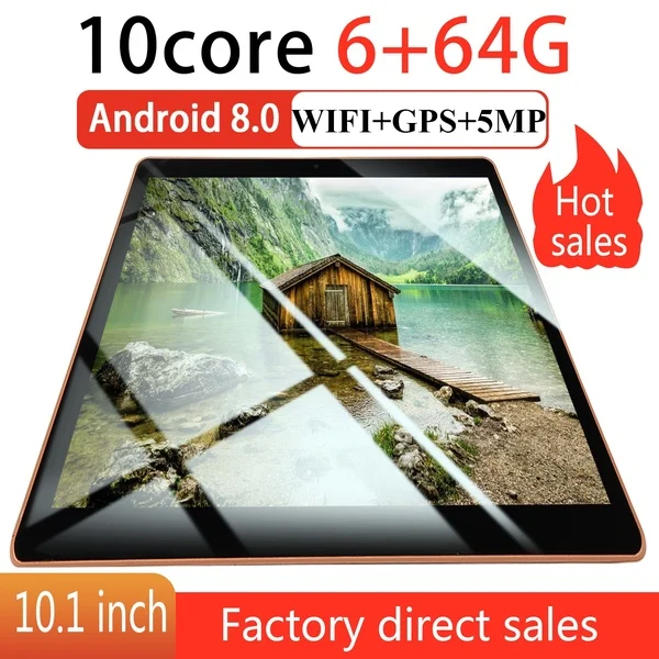 

Android 8.0 Tablet PC 10.1 inchs Octa Core 6GB RAM 128GB ROM Tablets Dual SIM Dual Camera 4G phone call tablet android