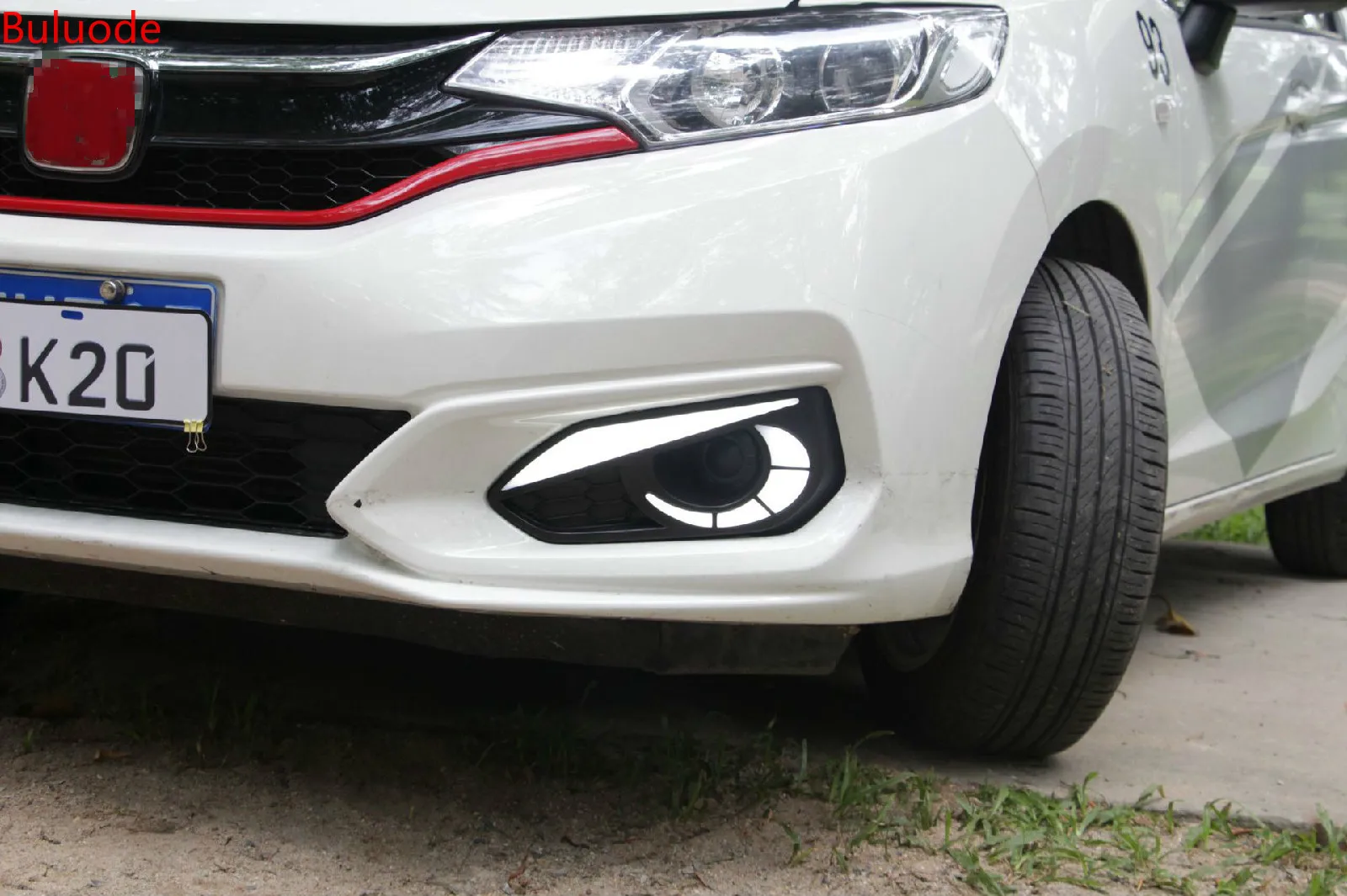 

2PCS LED Daytime Running Light For Honda Fit Jazz 2018 2019 Car Accessories Waterproof 12V DRL LED Fog Lamp Decoration