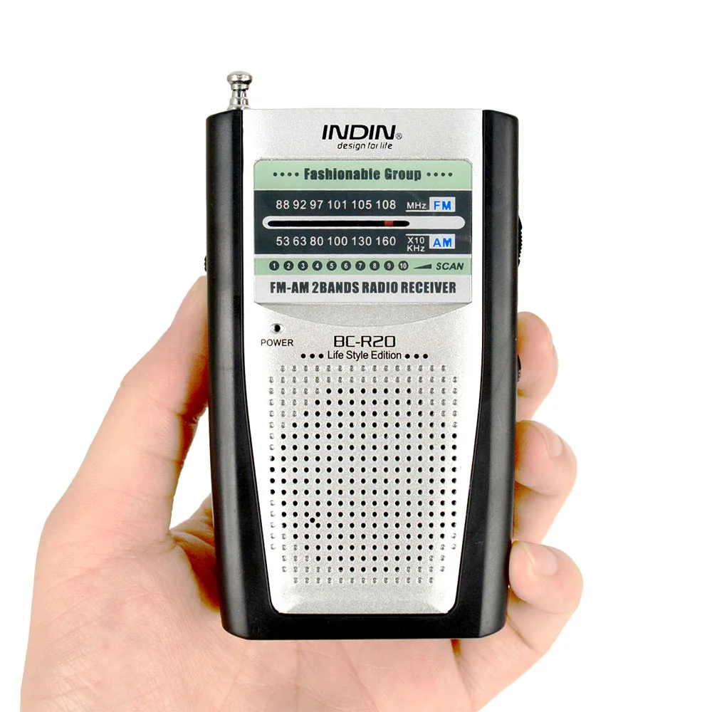 Карманное радио AM FM Встроенный динамик телескопическая антенна Приемник