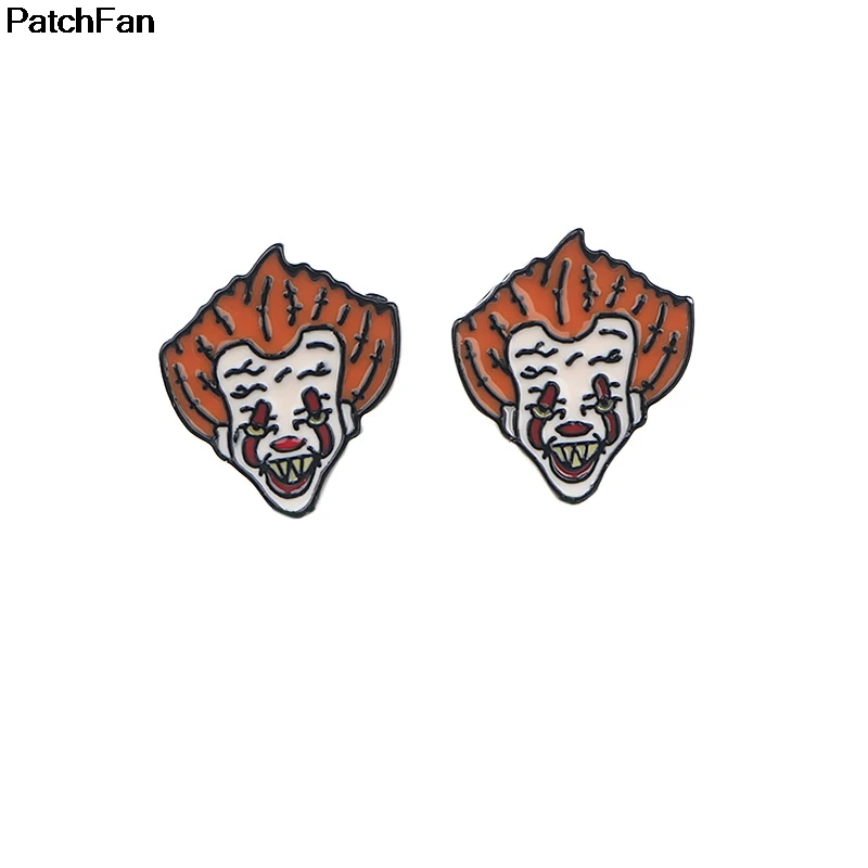 Женские серьги подвески в стиле панк Patchfan Ювелирное Украшение из эмали и цинка