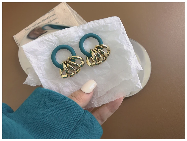 WYBU Super Beautiful Lake Blue Earrings Ins Popular Earrings for Women 2021 New Design Ear Drop Jewelry