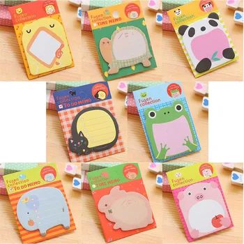 

Creative Cartoon Cute N Times Sticky Notes Zoo Animal Park Sticky Notes Memo Pad Stationery School Office Supplies 1PC
