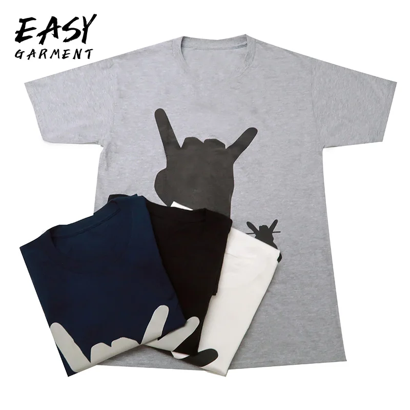 

2019 New Fashion Men T-Shirts Summer Tee Shirt Personality Geometric Printing O-Neck Cotton Short Sleeve Men's T Shirts Male