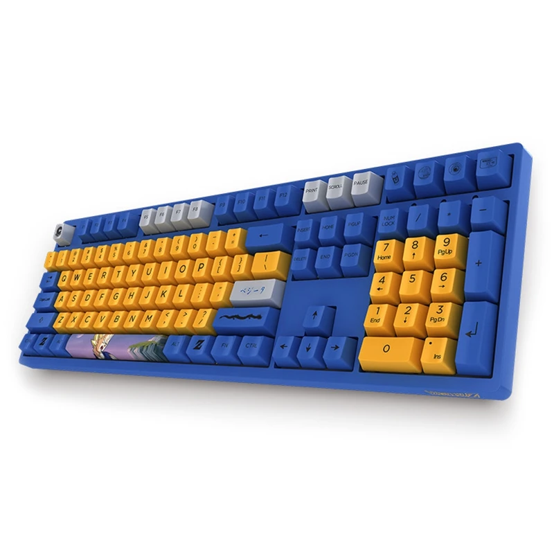 AKKO 3108 V2 Механическая игровая клавиатура DragonBall Z Vegeta 108 Key Dyesub PBT Keycaps Cherry MX