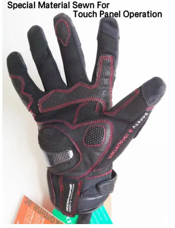 Кожаные перчатки для езды на мотоцикле водонепроницаемые черные перчатки без пальцев Защитные мужские перчатки KOMINE GK 160 023 7