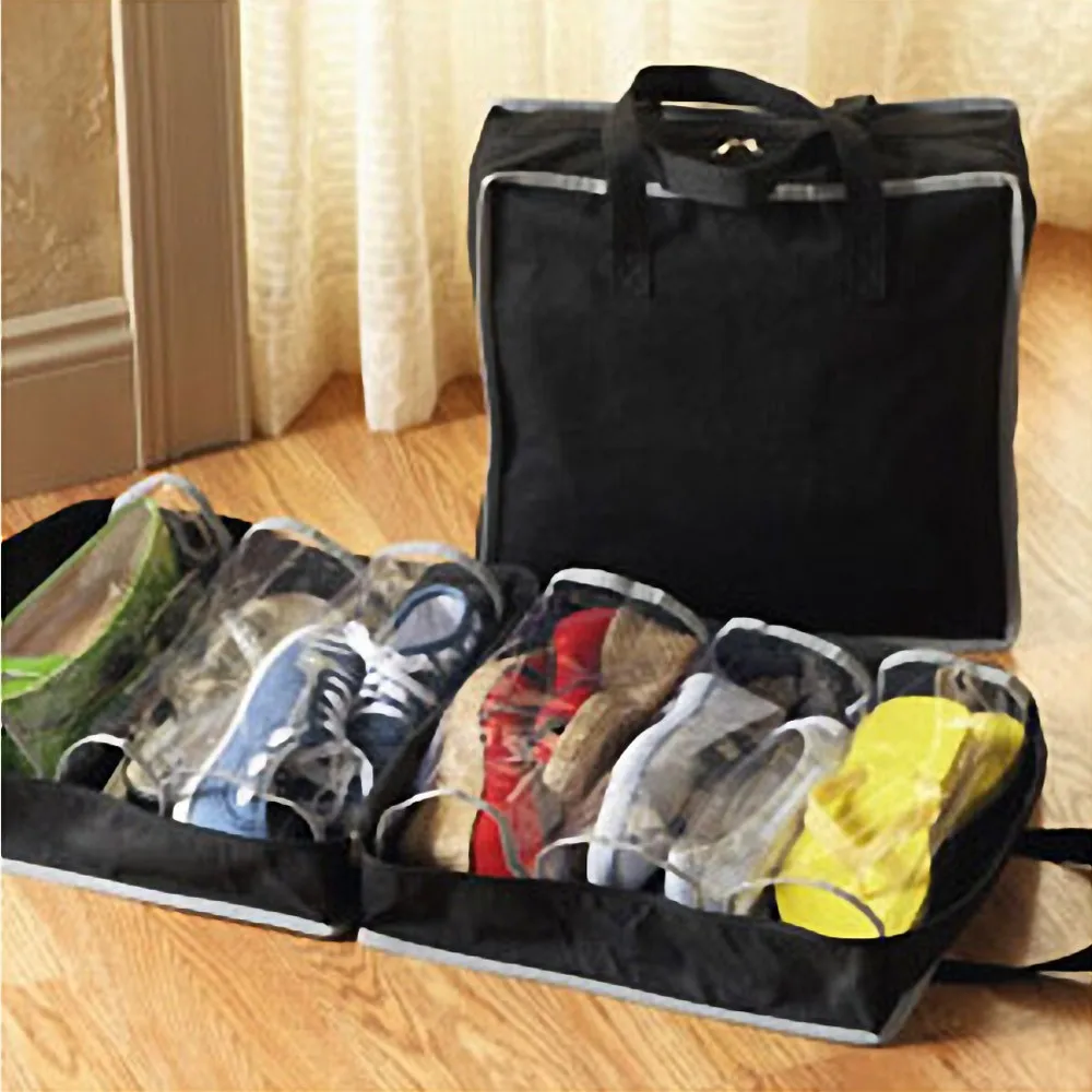 6 Сетка не трикотажный склад Сумка для кемпинга, путешествий школьная обувь портативный органайзер сумка для путешествий сумка для переноски сумка держатель пакеты