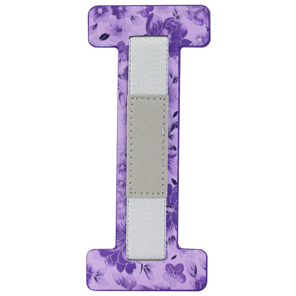 Purple Flower A Универсальный ремешок держатель ручка супер клей для всех 6-9 дюймов планшет B88 - Цвет: Purple Flower A