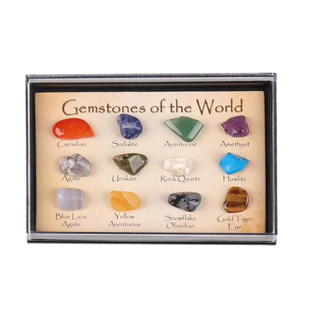 

New Crystal Gemstone Polished Healing Natural Crystal Gemstone Color Stone Gift Stone Natural Stone Set Mascot Drop Shipping