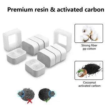 

NEW 10PCS Pet Water Fountain Replacement Filter Activated Carbon Filters For Ipettie Foam Filters Replacement Filters Parts